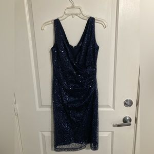 CHAPS EVENING Sequin Dress, Size 2